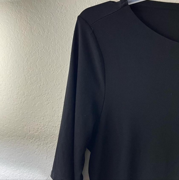 Black Polyester Top - Picture 2 of 3